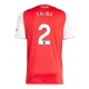Arsenal William Saliba #2 Replike Domaci Dres 2025-26 Kratak Rukav